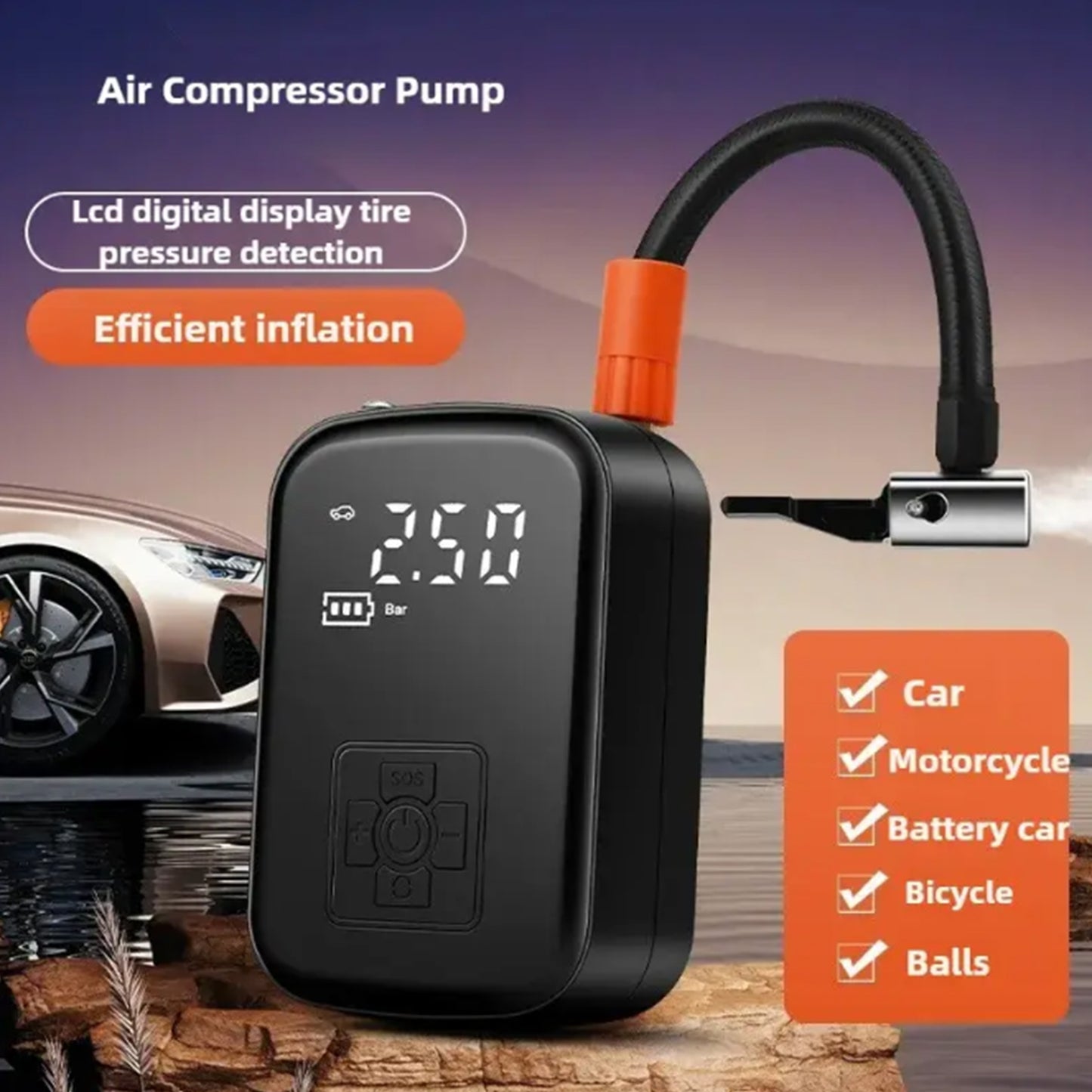 Micro Car Inflation Pump