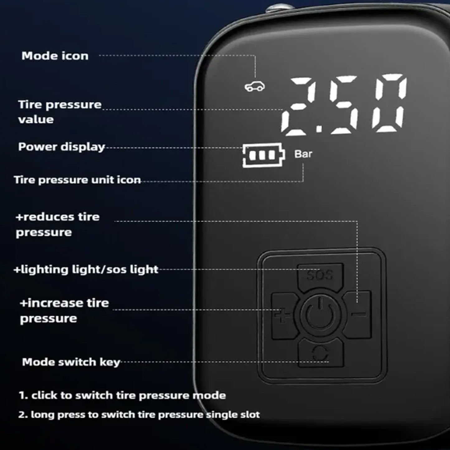 Micro Car Inflation Pump